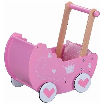 Lelin toys - Дървена количка за кукли