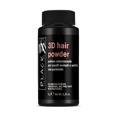 Black Professional Black 3D Hair Powder púder na objem vlasov 8 g