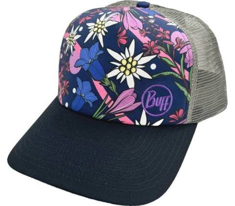 Buff Trucker Cap flowers