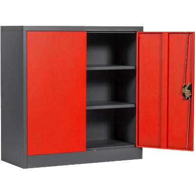 Carmen Метален шкаф Carmen CR-1239 E J SAND - червен-графит (3580010_3)