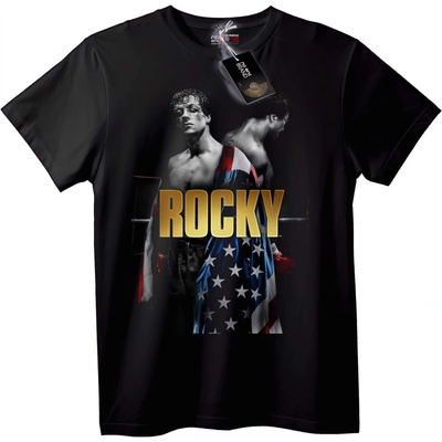 NOONEBRAND Тениска Rocky с американско знаме - XS, White
