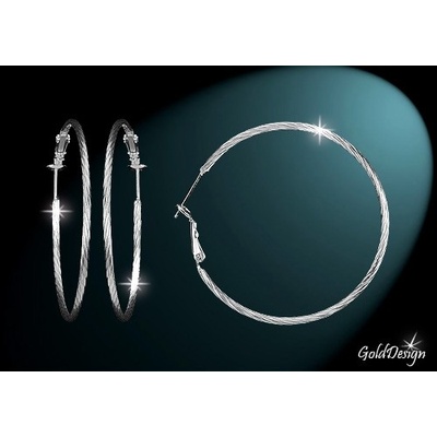 Gold Design kreole Bella 1 rhodium GD932