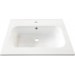 Inter Ceramic Бял умивалник 6061 за баня от смола, 61х46, 3 см (6061 - 2)