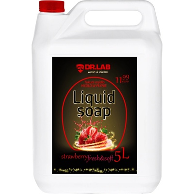 Dr.lab wash & clean liquid soap tekuté mýdlo jahoda 5 l