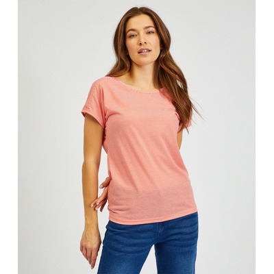 Sam 73 Оранжева дамска основна тениска на райета SAM 73 Celeste Sam 73 | Oranzhev | ЖЕНИ | S