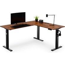 Di volio rohový psací stul Montaro hnědý