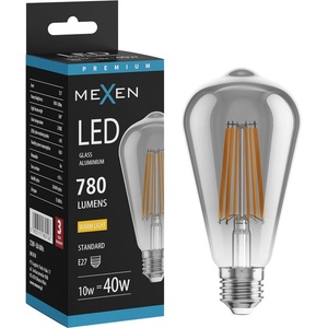 Mexen Vintis LED нажежаема жичка E27, ST64, 10W, Топло - 2700K, 780 lm, пушечен - L152-E27-1027-70 (L152-E27-1027-70)