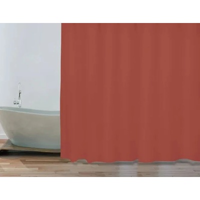 MSV ЗАВЕСА ЗА БАНЯ polyester 180х200 ТЕРАКОТА (149289)
