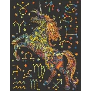 Colorvelvet - Włochy Welw coloring page. 47x35 Unicorn Sky