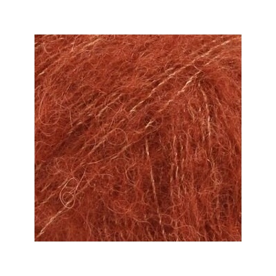 DROPS Design Brushed Alpaca Silk Uni Colour 24 Rust Плетива прежда (109824)