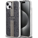 Guess IML 4G Gold Stripe iPhone 15 čierne