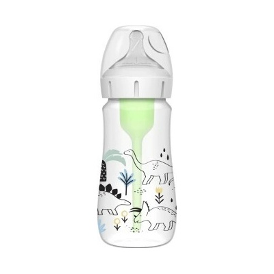 Dr. Brown’s anti colic dojčenská fľaša Dino options+ Wide Neck 270 ml 1 ks WB91010-INTLX