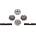 Traxxas Gear set, center differential (output gears (2)/ spider gears (4)/ spider gear s, TRX6783 (TRX6783)