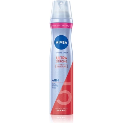 Nivea Ultra Strong лак за коса с екстра силна фиксация без силикон 250ml