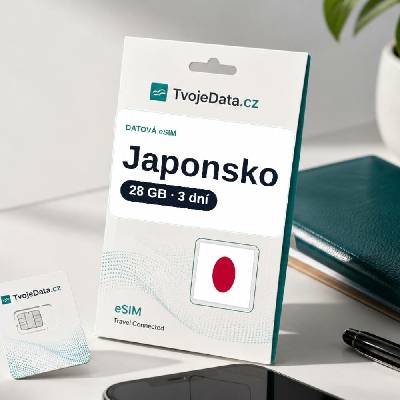 eSIM Japonsko 28 GB / 3 dní
