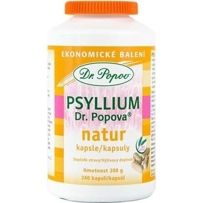 Dr. Popov Psyllium NATUR ECONOMY 240 kapslí