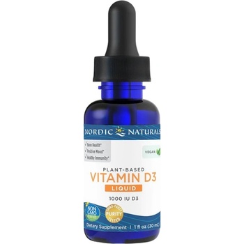 Nordic Naturals Plant-Based Vitamin D3 Liquid [30 мл] Ябълка
