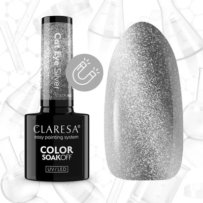 Claresa Gel-lak Cat eye Silver 5 g