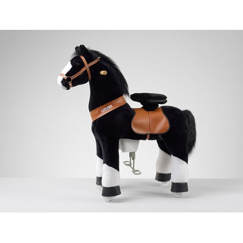 Ponnie jazdiaci kôň Black White Hoof 80x35x93 cm