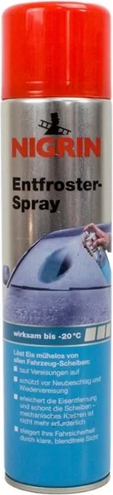 NIGRIN Спрей за размразяване на прозорци Entfroster- Spray (74045P) от  11,98 лв. Течност за чистачки - Pazaruvaj.com