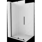 Mexen Velar плъзгаща се душ стена Walk-in 120 x 200 см, матирано 8 мм, черна - 871-120-000-33-70 (871-120-000-33-70)