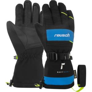 Reusch Детски ръкавици Reusch Kid's Maxim GORE-TEX Gloves - Black / Brilliant Blue / Safety Yellow - размер 6 (EU) (202-7198-0115)