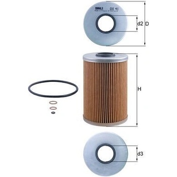 Olejový filter MAHLE ORIGINAL OX 41D (OX41D)