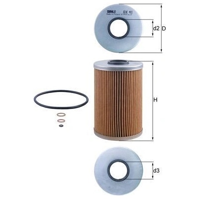 Olejový filter MAHLE ORIGINAL OX 41D (OX41D)