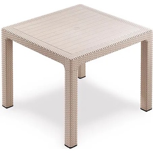 Novussi NOVUSSI-Маса CLASSI RATTAN 90х90x75см (R001)КАПУЧИНО (0142301)