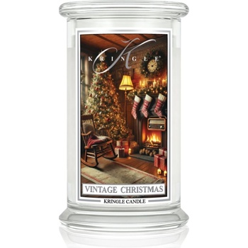Kringle Candle Vintage Christmas ароматна свещ 623 гр