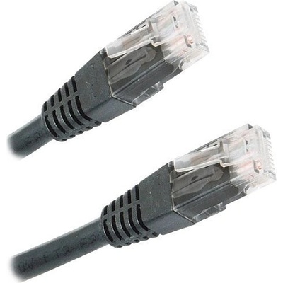 XtendLan PK_6UTP010black Patch, Cat 6 UTP, 1m, černý
