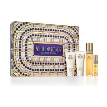 Elizabeth Taylor White Diamonds EDT 100 ml + EDP 15 ml + tělový krém 100 ml + sprchový gel 100 ml dárková sada