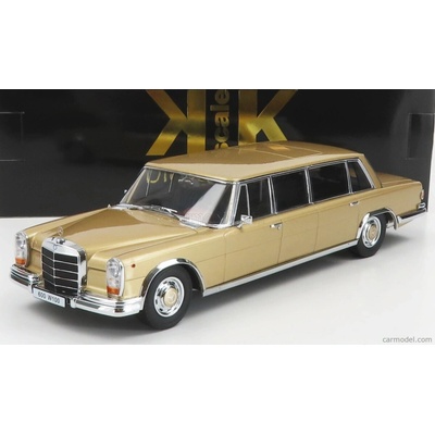 Kk-scale Mercedes benz S-class 600 Lwb Pullman w100 1964 Gold Met 1:18