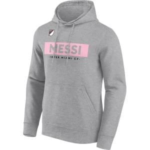 MLS Мъжки суичър MLS Messi Inter Miami Hoodie Mens - Sports Grey