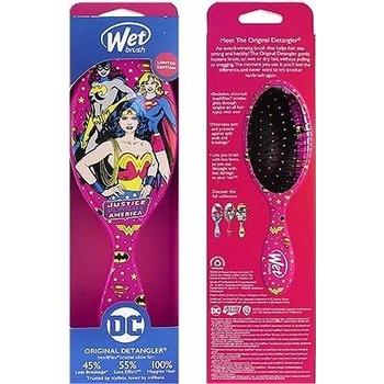 Wet Brush Original Detangler Justice League kefa na vlasy Wonder Woman, Batgirl And Supergirl