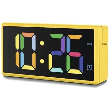 Image 1 of Hama Цифров часовник "Ibiza", многоцветен дисплей, с функция за зареждане през USB, жълт (HAMA-222210)