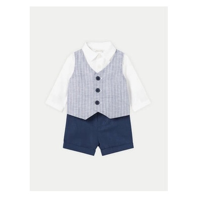 Mayoral Комплект от риза и текстилни шорти 01220 Син Regular Fit (01220)