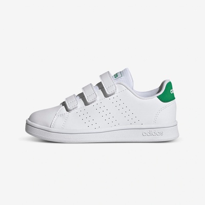 adidas Advantage na suchý zips bielo-zelené