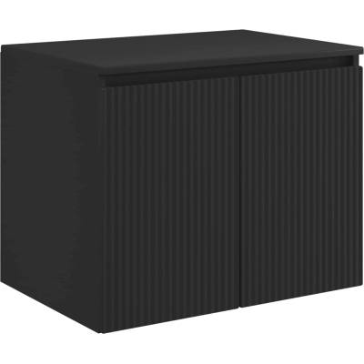 vidaXL Стенно Баня Кабинет Черно 62, 5 x 44, 5 x 50 см (890473)