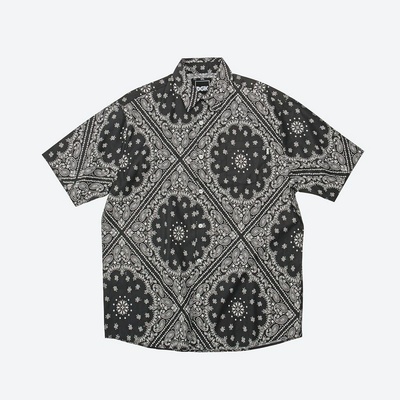 DGK košela Teardrop krátký rukáv woven black