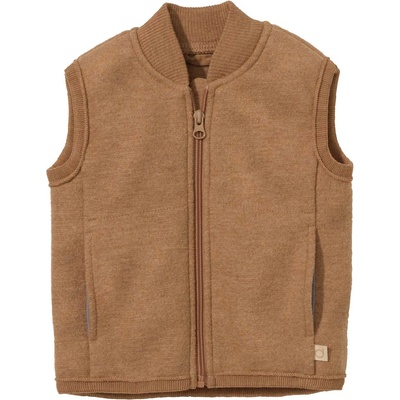 disana Детски вълнен елек disana Kid's Milled Wool Vest Merino vest - Karamell - размер 122/128 (EU) (703-5112-0815)