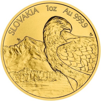 Česká mincovna zlatá uncová minca Orol 2021 stand 1 oz