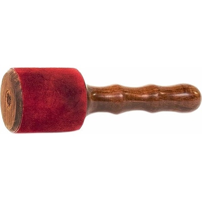 Nefertitis Palička dřevěná s červeným semišem ke zpívajícím miskám 19 cm NF29526 19 cm