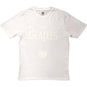 The Beatles Drop T Logo & Apple White-on-White (Hi-Build White-On-White) White M Риза (BEATTEE519MW02)