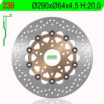 Brzdový kotúč 239