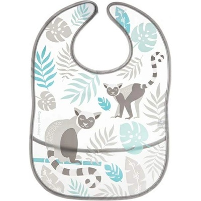 Canpol babies Бебешки лигавник с джоб Canpol - Jungle, Сив (9/238_gry)