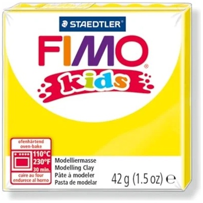 FIMO Глина, 42 g, горима, FIMO "Kids", жълта 8030-1 (8030-1)