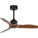 Faro Barcelona FARO 33425WT - Таванен вентилатор. JUST FAN S Ø 81 см кафяв/черен Wi-Fi Tuya + дистанционно управление (FA33425WT)