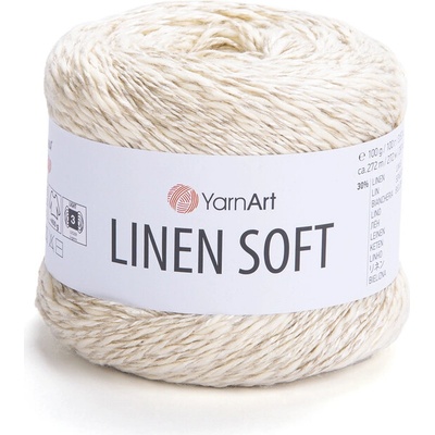 Yarn Art příze Linen Soft 7302 krémová