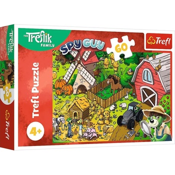 Trefl - Puzzle Trefliks on the farm - 40 - 99 piese